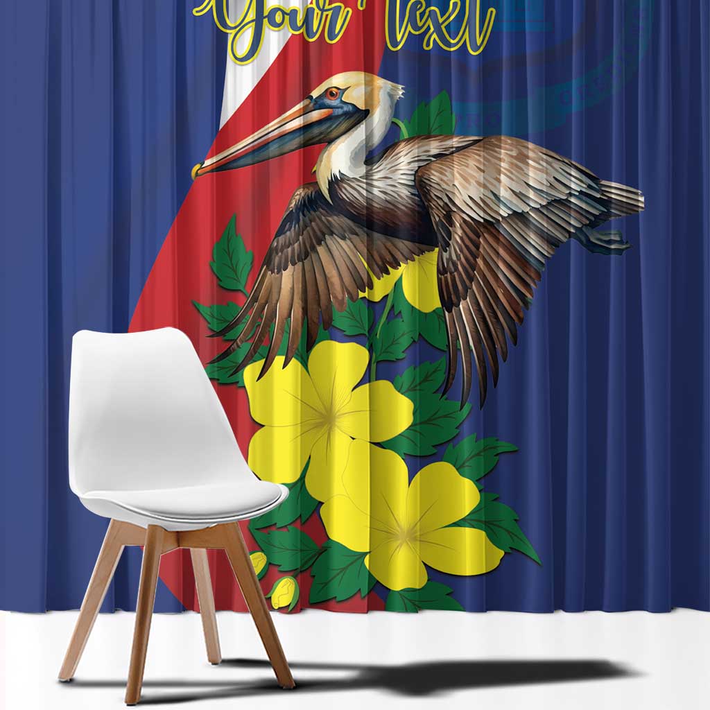 Personalized Sint Maarten Flag Day Window Curtain 40th Anniversary Semper Progrediens