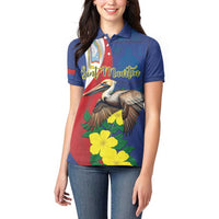 Personalized Sint Maarten Flag Day Women Polo Shirt 40th Anniversary Semper Progrediens