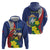 Personalized Sint Maarten Flag Day Zip Hoodie 40th Anniversary Semper Progrediens