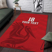 Custom Sint Maarten Football Red Version Area Rug Go Champion