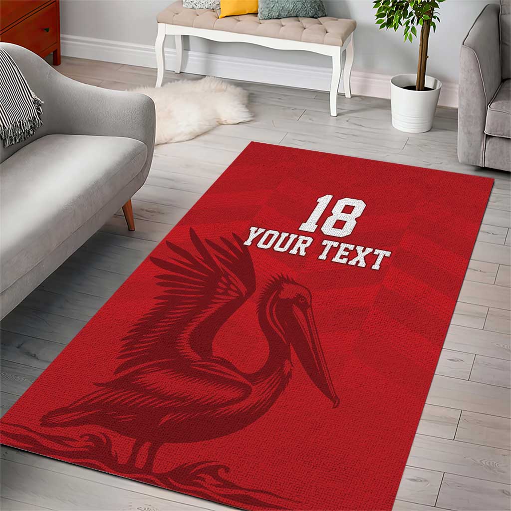 Custom Sint Maarten Football Red Version Area Rug Go Champion