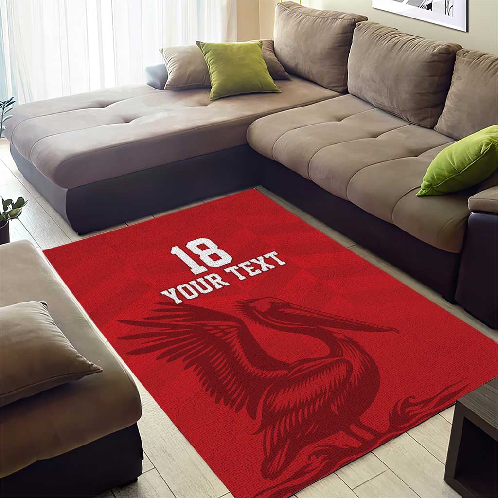 Custom Sint Maarten Football Red Version Area Rug Go Champion