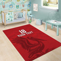 Custom Sint Maarten Football Red Version Area Rug Go Champion