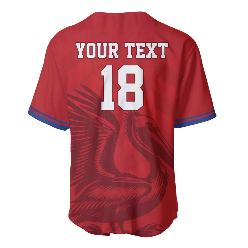 Custom Sint Maarten Football Red Version Baseball Jersey Go Champion