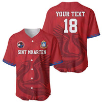 Custom Sint Maarten Football Red Version Baseball Jersey Go Champion