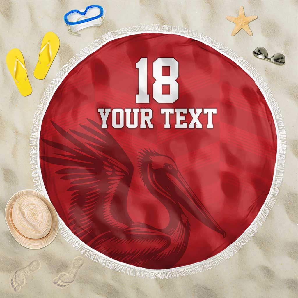 Custom Sint Maarten Football Red Version Beach Blanket Go Champion