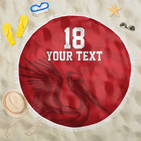 Custom Sint Maarten Football Red Version Beach Blanket Go Champion