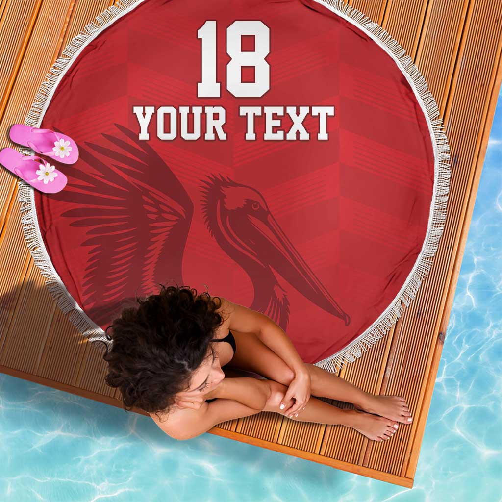 Custom Sint Maarten Football Red Version Beach Blanket Go Champion