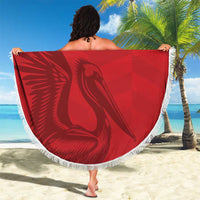 Custom Sint Maarten Football Red Version Beach Blanket Go Champion