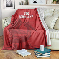 Custom Sint Maarten Football Red Version Blanket Go Champion