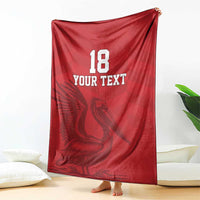 Custom Sint Maarten Football Red Version Blanket Go Champion