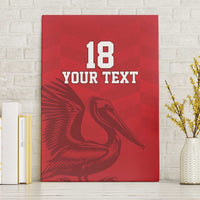 Custom Sint Maarten Football Red Version Canvas Wall Art Go Champion