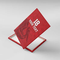 Custom Sint Maarten Football Red Version Canvas Wall Art Go Champion