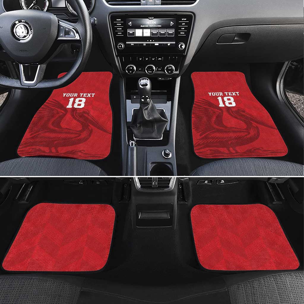 Custom Sint Maarten Football Red Version Car Mats Go Champion