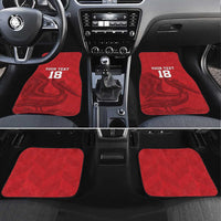 Custom Sint Maarten Football Red Version Car Mats Go Champion