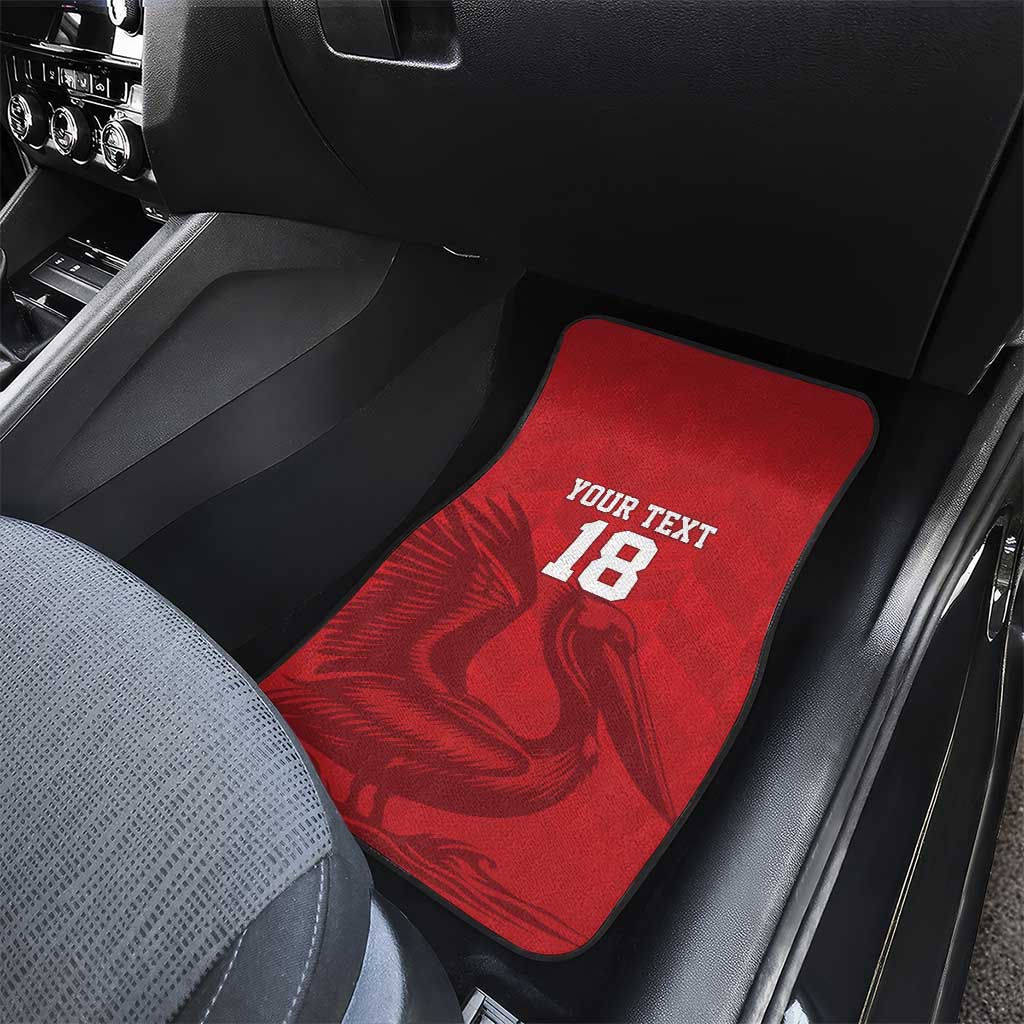Custom Sint Maarten Football Red Version Car Mats Go Champion