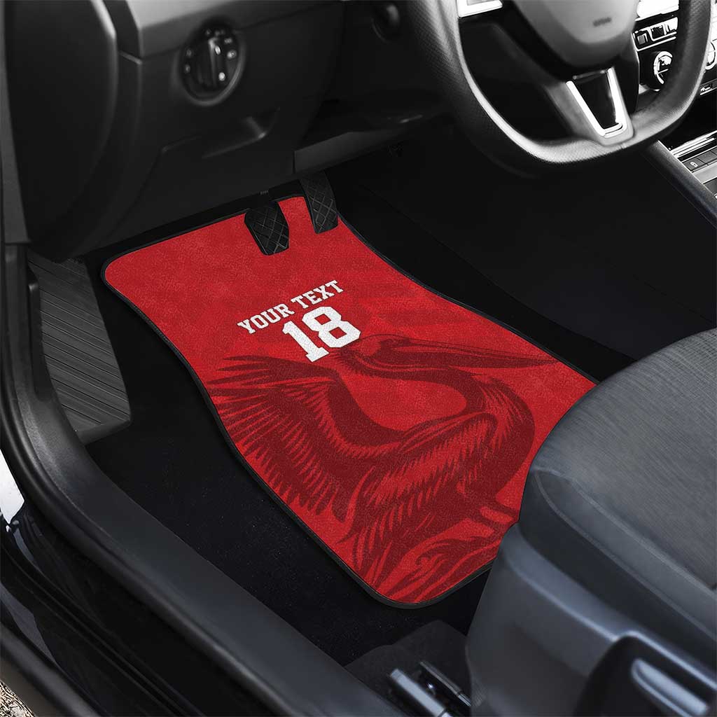 Custom Sint Maarten Football Red Version Car Mats Go Champion