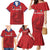Custom Sint Maarten Football Red Version Family Matching Mermaid Dress and Hawaiian Shirt Go Champion