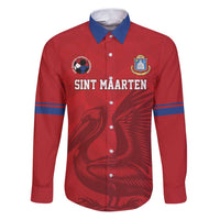 Custom Sint Maarten Football Red Version Family Matching Puletasi and Hawaiian Shirt Go Champion