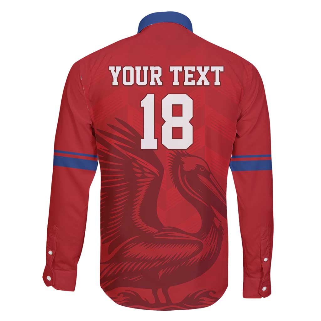 Custom Sint Maarten Football Red Version Family Matching Puletasi and Hawaiian Shirt Go Champion