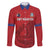 Custom Sint Maarten Football Red Version Family Matching Short Sleeve Bodycon Dress and Hawaiian Shirt Go Champion