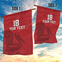 Custom Sint Maarten Football Red Version Garden Flag Go Champion