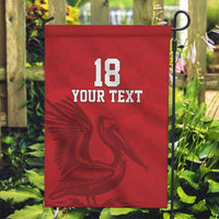 Custom Sint Maarten Football Red Version Garden Flag Go Champion