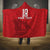 Custom Sint Maarten Football Red Version Hooded Blanket Go Champion
