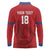 Custom Sint Maarten Football Red Version Long Sleeve Polo Shirt Go Champion