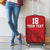 Custom Sint Maarten Football Red Version Luggage Cover Go Champion