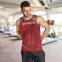 Custom Sint Maarten Football Red Version Men Tank Top Go Champion