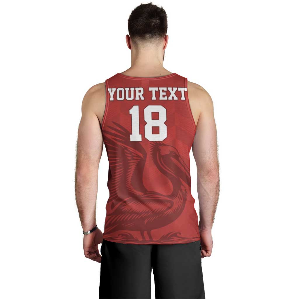 Custom Sint Maarten Football Red Version Men Tank Top Go Champion