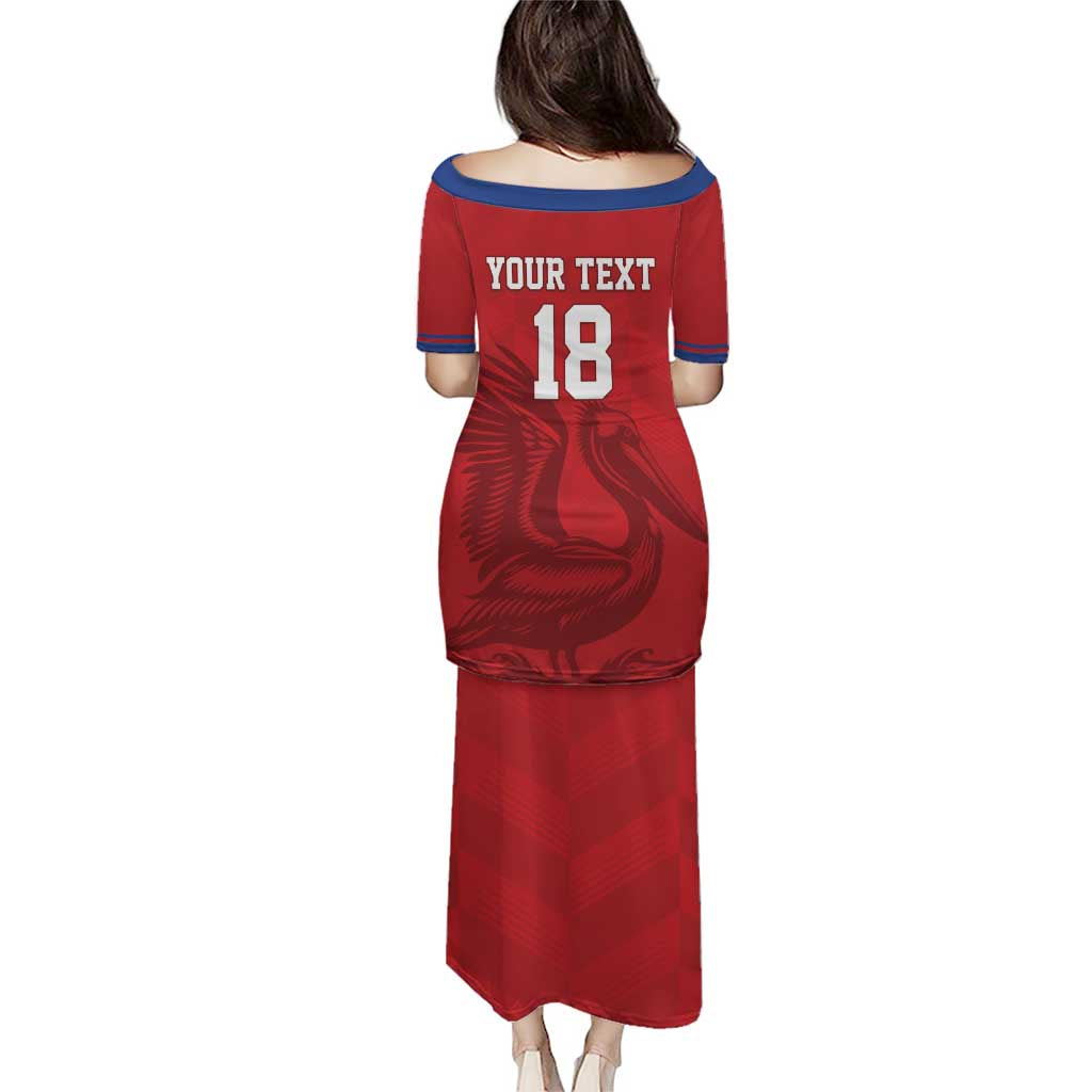 Custom Sint Maarten Football Red Version Puletasi Go Champion