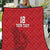 Custom Sint Maarten Football Red Version Quilt Go Champion