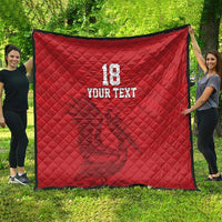Custom Sint Maarten Football Red Version Quilt Go Champion