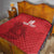 Custom Sint Maarten Football Red Version Quilt Go Champion