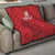 Custom Sint Maarten Football Red Version Quilt Go Champion