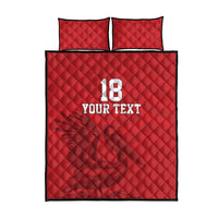 Custom Sint Maarten Football Red Version Quilt Bed Set Go Champion