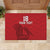 Custom Sint Maarten Football Red Version Rubber Doormat Go Champion