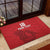 Custom Sint Maarten Football Red Version Rubber Doormat Go Champion