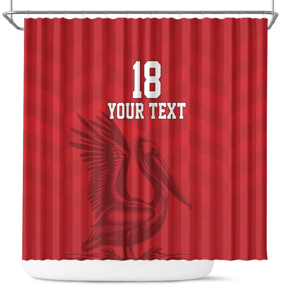 Custom Sint Maarten Football Red Version Shower Curtain Go Champion