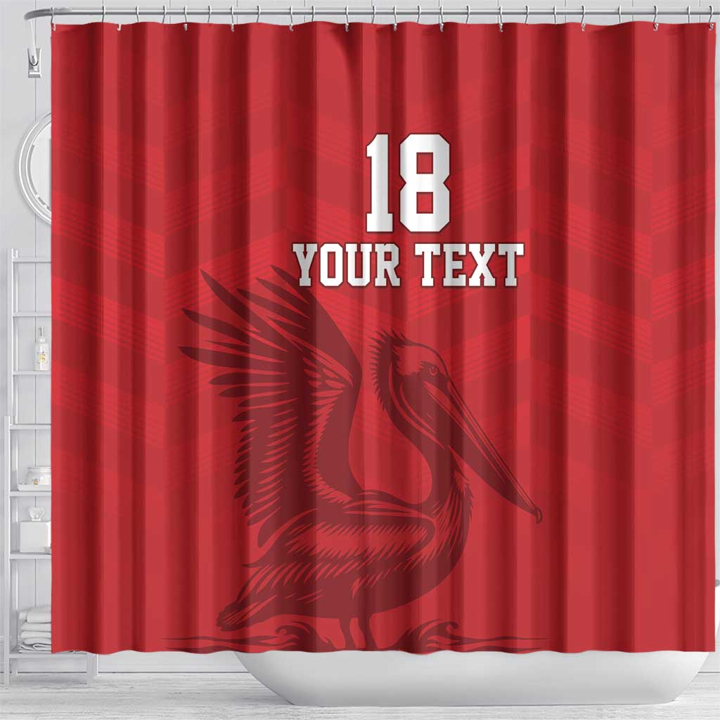 Custom Sint Maarten Football Red Version Shower Curtain Go Champion