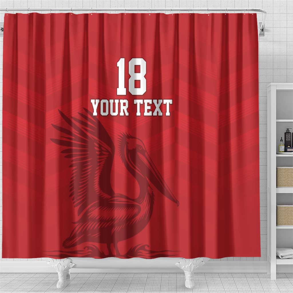 Custom Sint Maarten Football Red Version Shower Curtain Go Champion