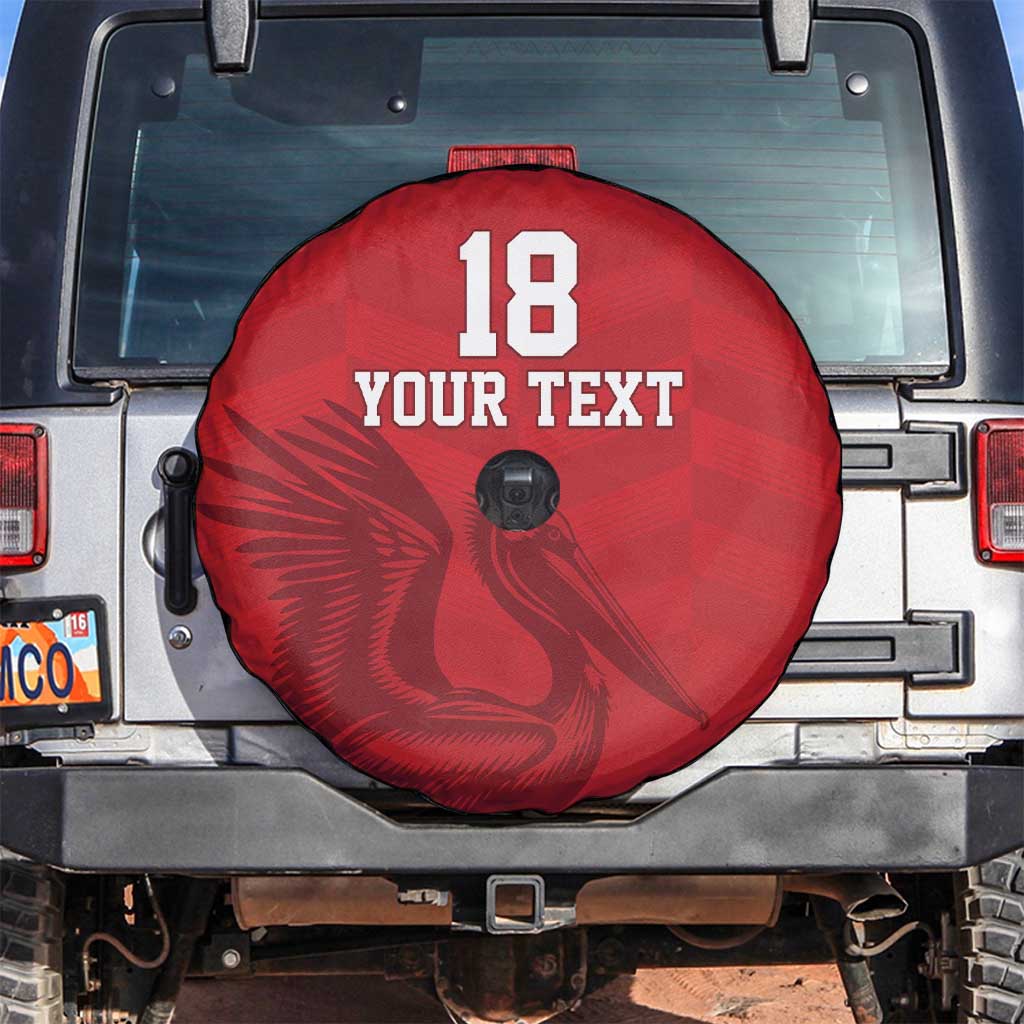 Custom Sint Maarten Football Red Version Spare Tire Cover Go Champion
