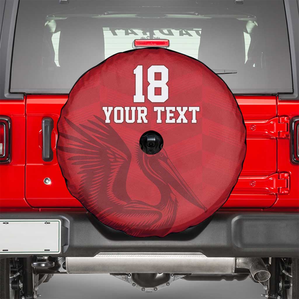Custom Sint Maarten Football Red Version Spare Tire Cover Go Champion