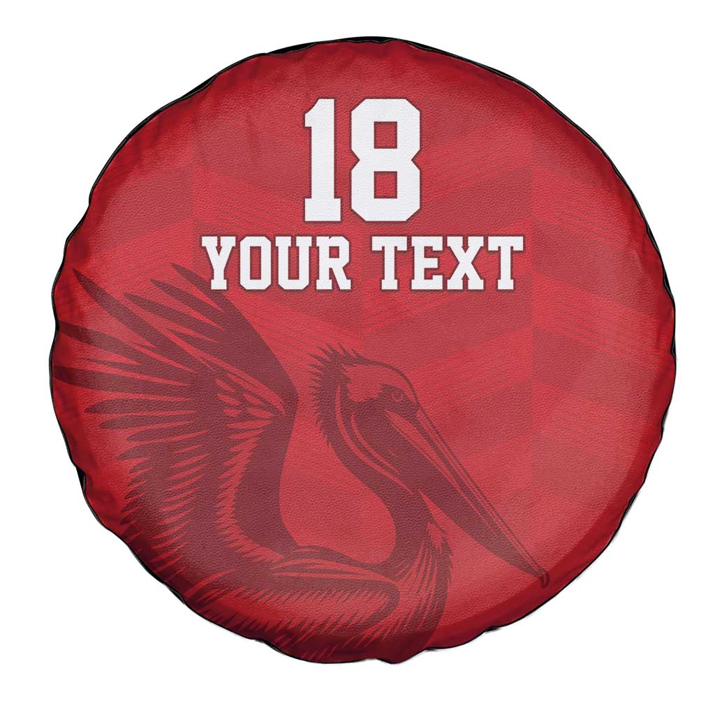 Custom Sint Maarten Football Red Version Spare Tire Cover Go Champion