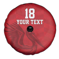 Custom Sint Maarten Football Red Version Spare Tire Cover Go Champion