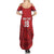 Custom Sint Maarten Football Red Version Summer Maxi Dress Go Champion