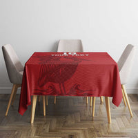 Custom Sint Maarten Football Red Version Tablecloth Go Champion