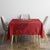 Custom Sint Maarten Football Red Version Tablecloth Go Champion